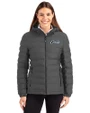 UCF Knights Citronaut Cutter & Buck Mission Ridge Repreve® Eco Insulated Womens Puffer Jacket Elemental Grey Front