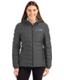 UCF Knights Citronaut Cutter & Buck Mission Ridge Repreve® Eco Insulated Womens Puffer Jacket Elemental Grey Front