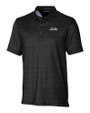 UCF Knights Citronaut Cutter & Buck Pike Micro Floral Print Stretch Mens Polo Black Mannequin
