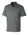 UCF Knights Citronaut Cutter & Buck Genre Textured Solid Mens Polo Elemental Grey Mannequin