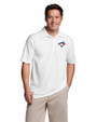 Toronto Blue Jays Cutter & Buck Genre Textured Solid Mens Polo White Front