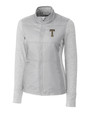 GA Tech Yellow Jackets College Vault Cutter & Buck Stealth Hybrid Quilted Womens Full Zip Windbreaker Jacket POL_MANN_HG 1