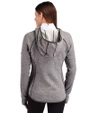 GA Tech Yellow Jackets College Vault Cutter & Buck Mainsail Full Zip Hooded Womens Jacket Polished Heather Back
