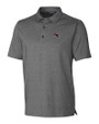Los Angeles Rams NFL Helmet Cutter & Buck Forge Heathered Stretch Mens Polo Charcoal Heather Mannequin