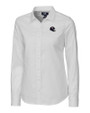 Chicago Bears NFL Helmet Cutter & Buck Stretch Oxford Womens Long Sleeve Dress Shirt White Mannequin