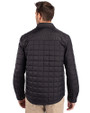 Detroit Lions NFL Helmet Cutter & Buck Rainier PrimaLoft® Mens Eco Insulated Quilted Shirt Jacket Black Back