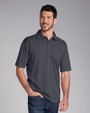 Cutter & Buck CB Drytec Genre Textured Solid Mens Big and Tall Polo ONX PRO_HG 6
