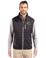 San Francisco 49ers NFL Helmet Cutter & Buck Rainier PrimaLoft® Mens Eco Insulated Full Zip Puffer Vest Black Front