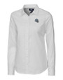 Detroit Lions NFL Helmet Cutter & Buck Stretch Oxford Womens Long Sleeve Dress Shirt White Mannequin