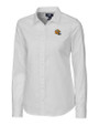 Green Bay Packers NFL Helmet Cutter & Buck Stretch Oxford Womens Long Sleeve Dress Shirt White Mannequin