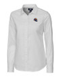 Los Angeles Rams NFL Helmet Cutter & Buck Easy Care Stretch Oxford Womens Long Sleeve Button Down Shirt White Mannequin