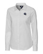 New York Giants NFL Helmet Cutter & Buck Stretch Oxford Womens Long Sleeve Dress Shirt White Mannequin