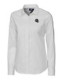 Seattle Seahawks NFL Helmet Cutter & Buck Stretch Oxford Womens Long Sleeve Dress Shirt White Mannequin