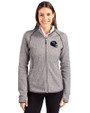 Chicago Bears NFL Helmet Cutter & Buck Mainsail Full Zip Hooded Womens Jacket Polished Heather Front
