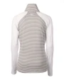 Arizona Cardinals NFL Helmet Cutter & Buck Forge Tonal Stripe Stretch Half Zip Womens Top White/Polished Mannequin Back