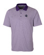 Minnesota Vikings NFL Helmet Cutter & Buck Forge Tonal Stripe Stretch Mens Polo CLP_MANN_HG 1