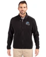 Detroit Lions NFL Helmet Cutter & Buck Cascade Eco Sherpa Mens Big & Tall Fleece Jacket Black Front