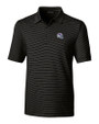 Buffalo Bills NFL Helmet Cutter & Buck Forge Pencil Stripe Stretch Mens Polo Black Mannequin
