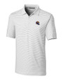 Los Angeles Rams NFL Helmet Cutter & Buck Forge Pencil Stripe Stretch Mens Polo White Mannequin