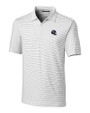 Minnesota Vikings NFL Helmet Cutter & Buck Forge Pencil Stripe Stretch Mens Polo White Mannequin
