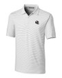 Pittsburgh Steelers NFL Helmet Cutter & Buck Forge Pencil Stripe Stretch Mens Polo White Mannequin