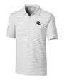 Seattle Seahawks NFL Helmet Cutter & Buck Forge Pencil Stripe Stretch Mens Polo White Mannequin