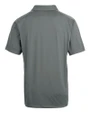 New England Patriots NFL Helmet Cutter & Buck Prospect Recycled Featherlight Stretch Mens Polo Elemental Grey Mannequin Back