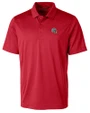 New England Patriots NFL Helmet Cutter & Buck Prospect Recycled Featherlight Stretch Mens Polo Red Mannequin
