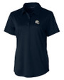 Los Angeles Chargers NFL Helmet Cutter & Buck Prospect Eco Textured Stretch Recycled Womens Short Sleeve Polo Navy Blue Mannequin