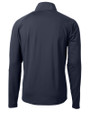 Los Angeles Chargers NFL Helmet Cutter & Buck Adapt Eco Knit Hybrid Recycled Mens Quarter Zip Navy Blue Mannequin Back