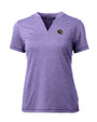 Baltimore Ravens NFL Helmet Cutter & Buck Forge Eco Heathered Stretch Womens Blade Top College Purple Heather Mannequin