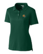 Green Bay Packers NFL Helmet Cutter & Buck Advantage Eco Tri-Blend Pique Womens Polo Hunter Green Mannequin