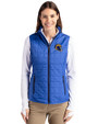 Los Angeles Rams NFL Helmet Cutter & Buck Rainier PrimaLoft® Womens Eco Insulated Full Zip Puffer Vest Royal Front