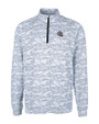 New England Patriots NFL Helmet Cutter & Buck Traverse Stretch Eco Camo Print Quarter Zip Mens Pullover Charcoal Mannequin