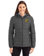 Green Bay Packers NFL Helmet Cutter & Buck Mission Ridge Repreve® Eco Insulated Womens Puffer Jacket Elemental Grey Front