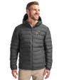 New Orleans Saints NFL Helmet Cutter & Buck Mission Ridge Repreve® Eco Insulated Mens Puffer Jacket Elemental Grey Front