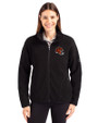 Cincinnati Bengals NFL Helmet Cutter & Buck Cascade Eco Fleece Womens Full Zip Jacket Black Front