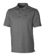 Tampa Bay Buccaneers NFL Helmet Cutter & Buck Forge Heathered Stretch Mens Polo Charcoal Heather Mannequin