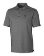 Denver Broncos NFL Helmet Cutter & Buck Forge Heathered Stretch Mens Polo Charcoal Heather Mannequin