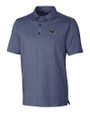 Denver Broncos NFL Helmet Cutter & Buck Forge Heathered Stretch Mens Polo Indigo Heather Mannequin