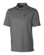 Minnesota Vikings NFL Helmet Cutter & Buck Forge Heathered Stretch Mens Polo Charcoal Heather Mannequin