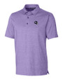Minnesota Vikings NFL Helmet Cutter & Buck Forge Heathered Stretch Mens Polo College Purple Heather Mannequin