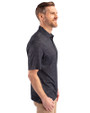 Carolina Panthers NFL Helmet Cutter & Buck Pike Micro Floral Print Stretch Mens Polo Black Side