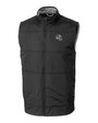 Carolina Panthers NFL Helmet Cutter & Buck Stealth Hybrid Quilted Mens Big and Tall Windbreaker Vest BL_MANN_HG 1