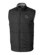 Jacksonville Jaguars NFL Helmet Cutter & Buck Stealth Hybrid Quilted Mens Big and Tall Windbreaker Vest BL_MANN_HG 1