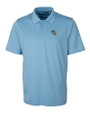 Carolina Panthers NFL Helmet Cutter & Buck Forge Stretch Mens Polo Atlas Light Blue Mannequin
