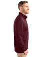 Washington Commanders NFL Helmet Cutter & Buck Traverse Stretch Eco Quarter Zip Mens Pullover Bordeaux Side