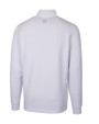 Los Angeles Chargers NFL Helmet Cutter & Buck Traverse Stretch Eco Quarter Zip Mens Pullover White Mannequin Back