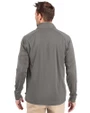 Detroit Lions NFL Helmet Cutter & Buck Adapt Eco Knit Stretch Recycled Mens Quarter Zip Pullover Elemental Grey Back