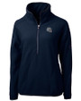 New England Patriots NFL Helmet Cutter & Buck Cascade Eco Fleece Womens Pullover Jacket Navy Blue Mannequin